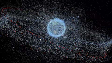 Space Junk Threat Earth Orbit: