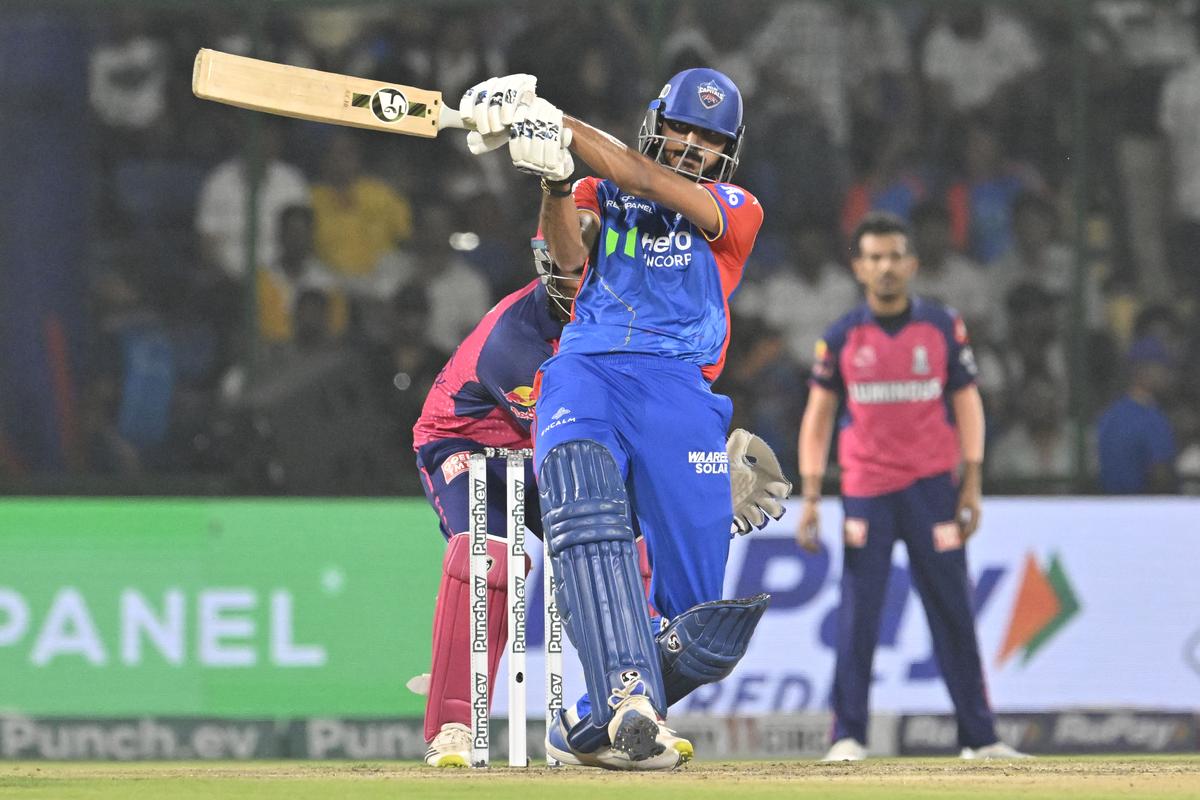 Delhi Capitals’ batter Axar Patel in action during IPL 2024. 