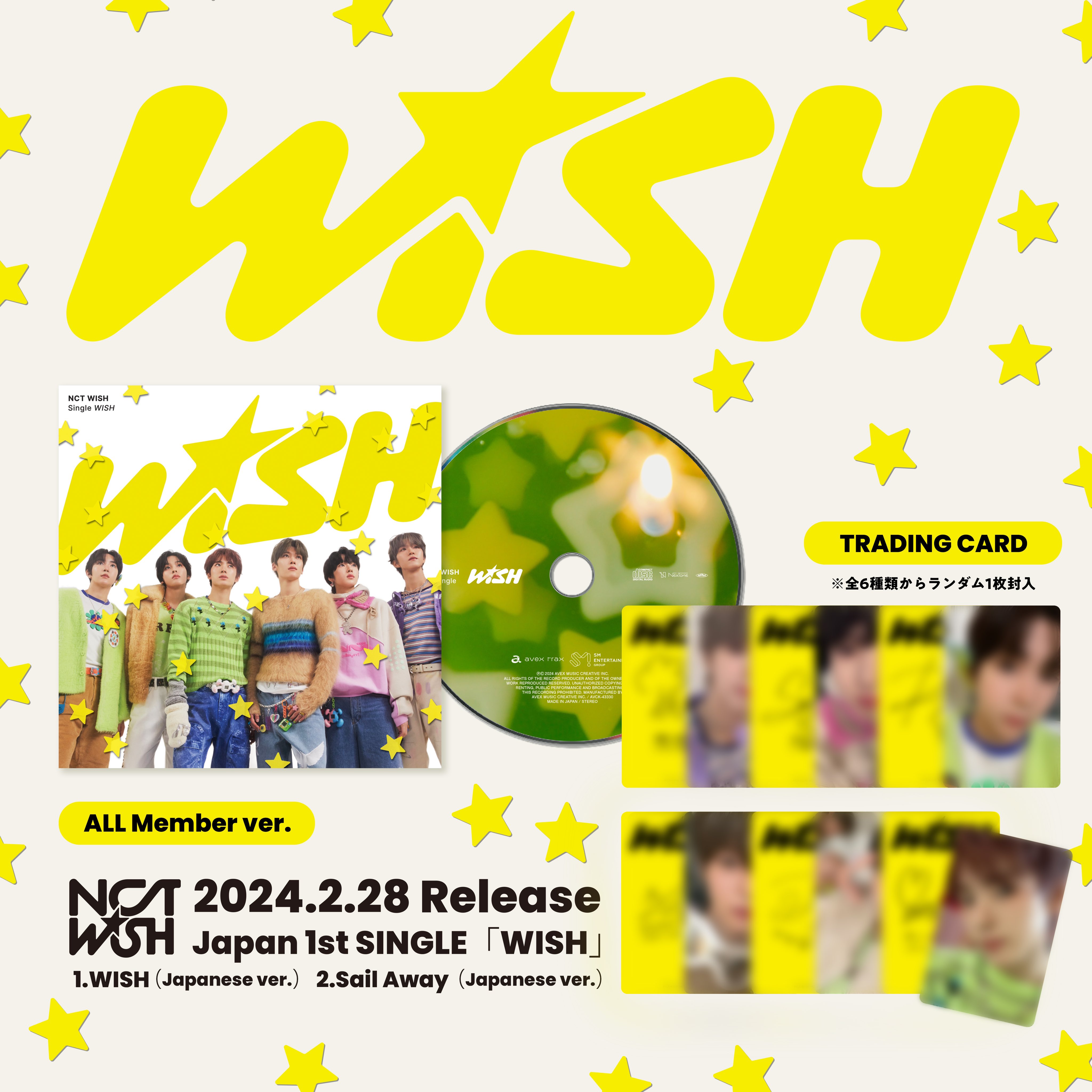 NCT WISH - Japan 1st Single 'WISH' Limited Edition Album Details (All  Member Ver. and Member Ver.) : r/NCT