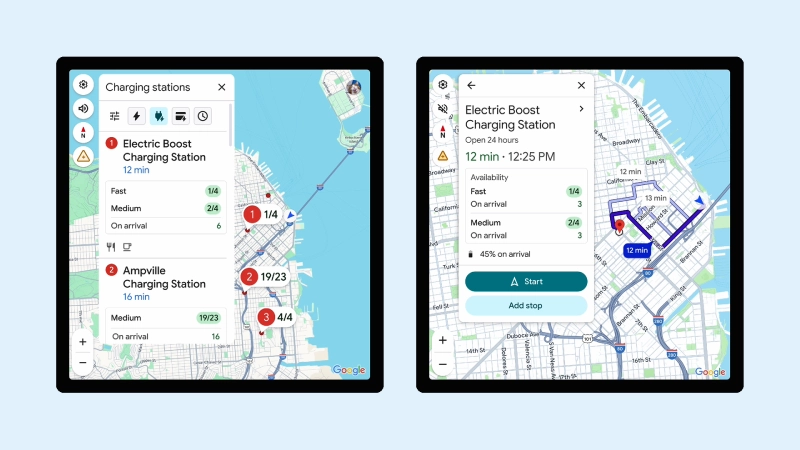 google maps ev charging Google Maps Update