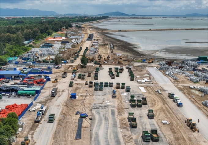 Can Gio coastal urban area project under construction, October 2025. Photo by Read/Quynh Tran