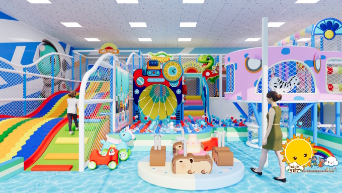 Tailored for Vietnamese families, each KingKids play space is uniquely designed to reflect cultural identity and spark joy. Photo courtesy of Tre Em Viet