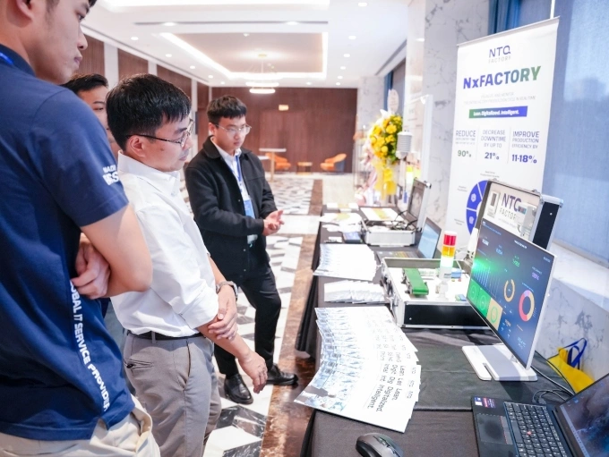 Real-time manufacturing monitoring system was showcased at the establishment ceremony. Photo courtesy of NTQ