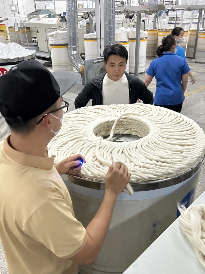 Nam works with factories to turn pineapple fibers into fibers that can be woven, November 2025. Photo: Phan Van Duc