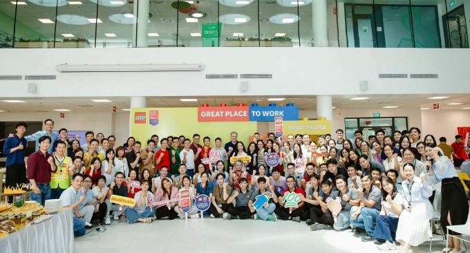 Lego Manufacturing Vietnam received Great Place to Work certification. Photo courtesy of Lego Manufacturing Vietnam