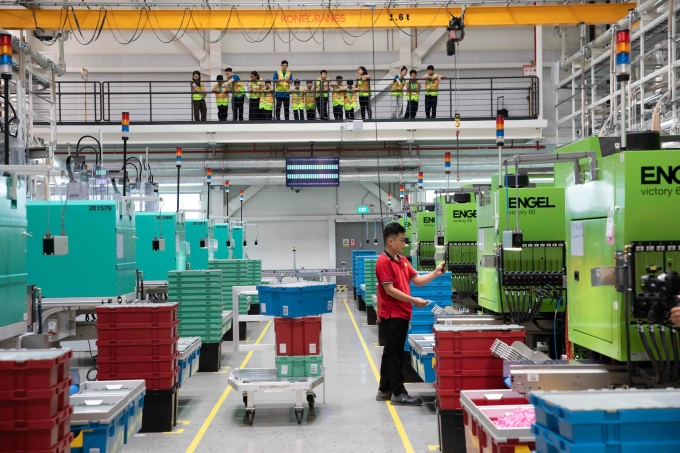 The factory welcomes schoolchildren to experience the magic of Lego production firsthand. Photo courtesy of Lego Manufacturing Vietnam