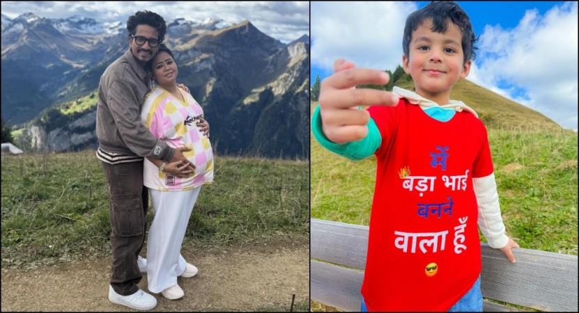 Bharti Singh flaunts baby bump, Haarsh Limbachiyaa hugs Gola as they announce second pregnancy Bharti Singh flaunts baby bump, Haarsh Limbachiyaa hugs Gola as they announce second pregnancy