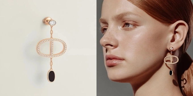 Hermès anchor chain earrings. Photo courtesy of Hermès
