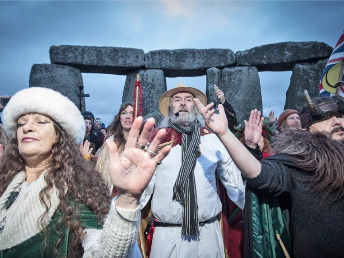 winter solstice at Stonehenge in the Northern Hemisphere