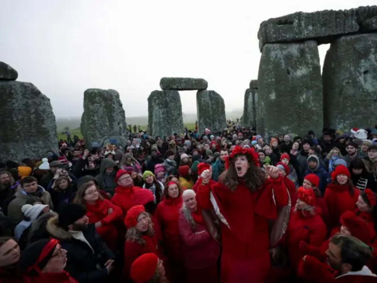 Dance music and festivities at Stonehenge