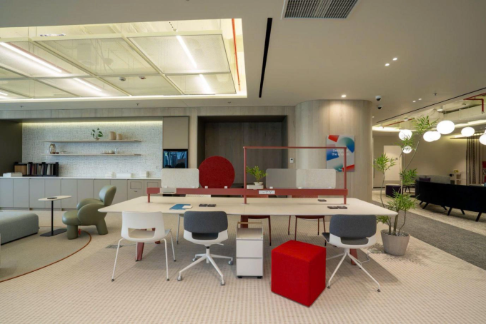 Ergonomic desks and chairs. Photo courtesy of Fursys