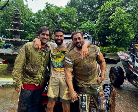 Atul Agnihotri, Khan's brother-in-law, shared the throwback picture on his official Instagram handle ahead of Salman's milestone birthday. In the photo, Salman Khan, MS Dhoni and AP Dhillon are seen covered in mud after enjoying an all-terrain vehicle (