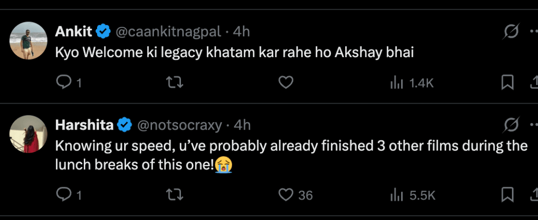 'Is it a double role?': Akshay Kumar sports two different looks in Welcome To The Jungle announcement clip; fans unhappy with Welcome sequel 'Is it a double role?': Akshay Kumar sports two different looks in Welcome To The Jungle announcement clip; fans unhappy with Welcome sequel