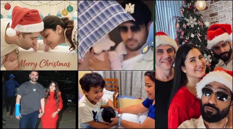 Katrina Kaif holds Vicky close, hides son's face; Sidharth–Kiara head for vacation,Bharti–Harsh call son the best gift from Santa; Celebs celebrate first Christmas with newborns