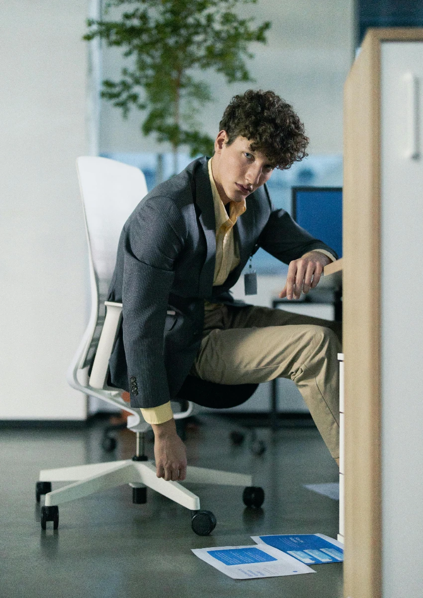 man who is overwhelmed at work