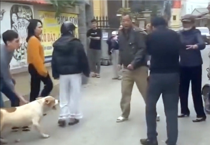 The scene of the incident. Photo by a witness at the scene