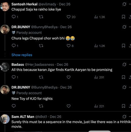 Kartik Aaryan–Ananya Panday's Tu Meri Main Tera Main Tera Tu Meri screened at Rashtrapati Bhavan; netizens mockingly ask, 'National award or Oscar next?'