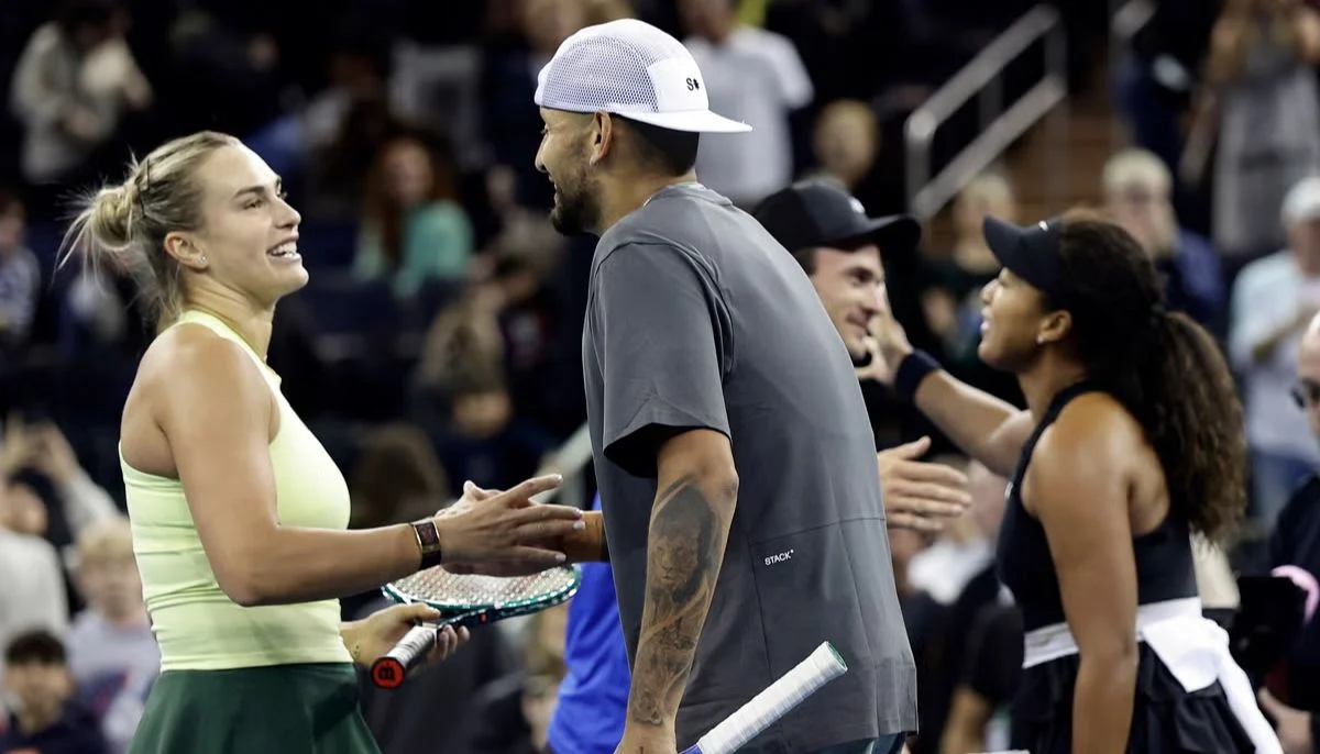 Despite the uneven rules, Kyrgios used his powerful serve to control the game