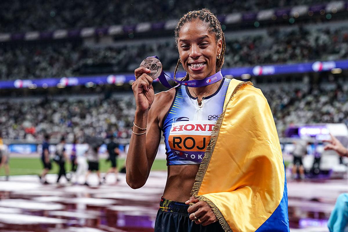 Venezuelan triple jumper Yulimar Rojas returned to the pit after two years and secured a bronze medal at the World Championships. Venezuelan triple jumper Yulimar Rojas returned to the pit after two years and secured a bronze medal at the World Championships.
