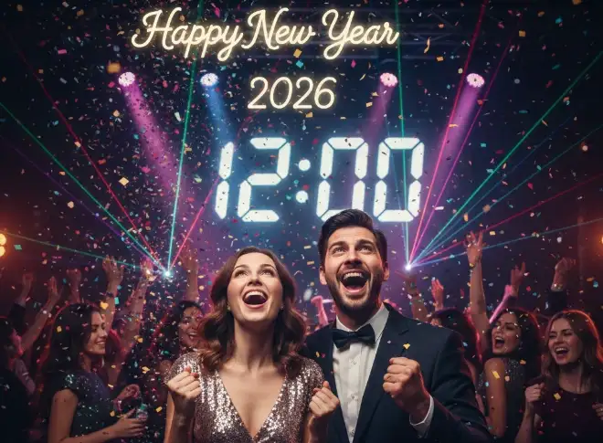 AI inspired photo ideas for New Year celebrations