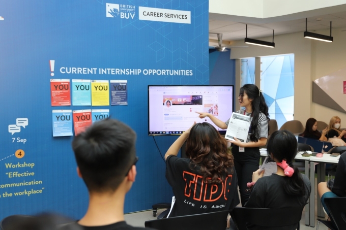 BUV develops a comprehensive internship ecosystem for students. Photo courtesy of BUV