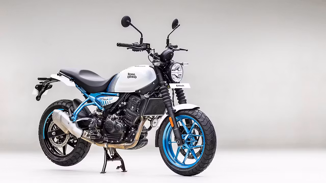 Royal Enfield Guerrilla 450 Right Front Three Quarter Image – BikeWale