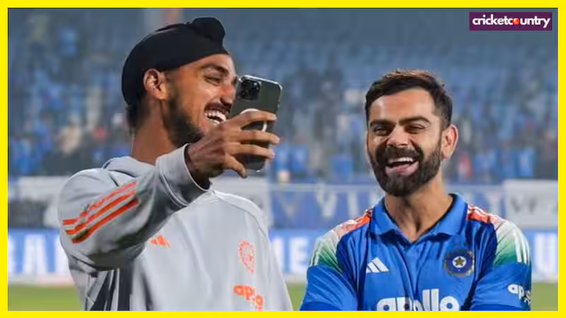 Virat Kohli and Arshdeep Singh Virat Kohli and Arshdeep Singh