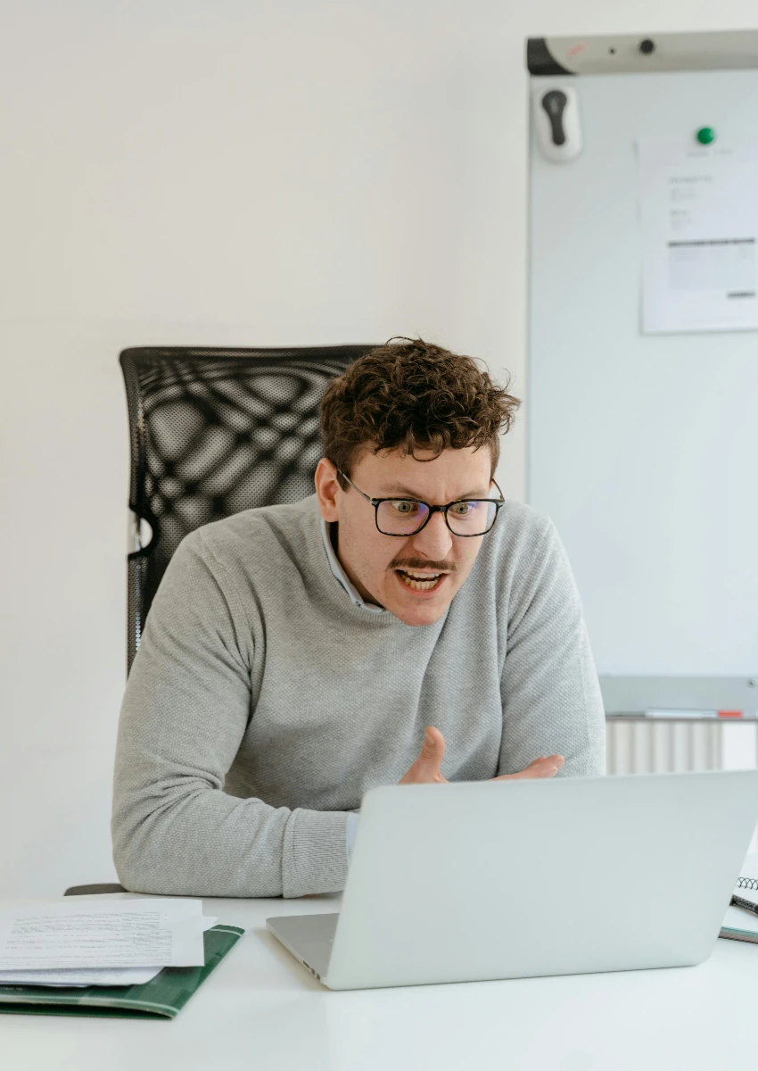 man who really doesn't like his job