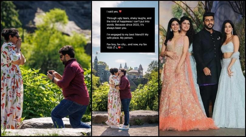 'We met on app..': Anshula Kapoor locks lips with BF Rohan Thakkar as they get engaged; half-sisters Janhvi- khushi Kapoor beam with joy 'We met on app..': Anshula Kapoor locks lips with BF Rohan Thakkar as they get engaged; half-sisters Janhvi- khushi Kapoor beam with joy