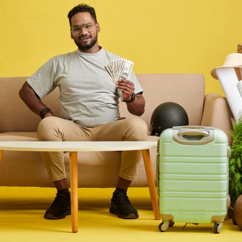 Man who only travels with a carry-on because he appreciates saving money