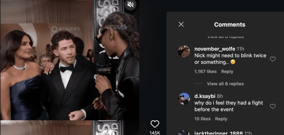 Nick Jonas looks uncomfortable as Priyanka talks to Snoop Dogg