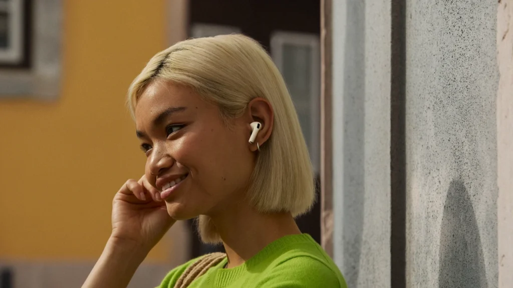 girl wearing airpods 3 girl wearing airpods 3