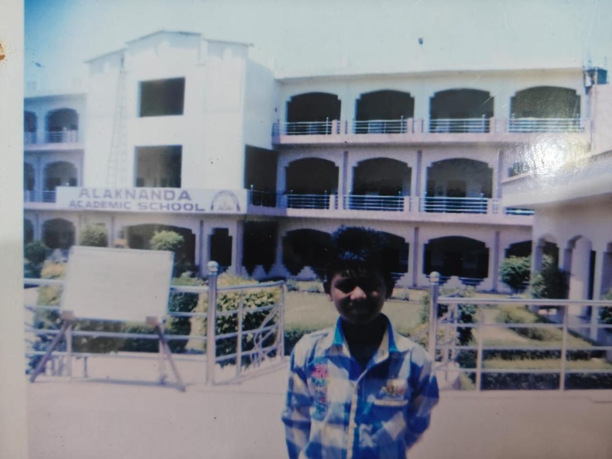 A young Kartik Sharma during his early years in Agra, when cricket still shared space with everyday routines. A young Kartik Sharma during his early years in Agra, when cricket still shared space with everyday routines.