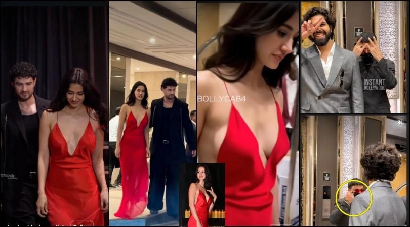 Disha Patani holds alleged BF Alex's hand; rumoured beau Talwinder shows middle finger, hides face from media at Nupur–Stebin's reception