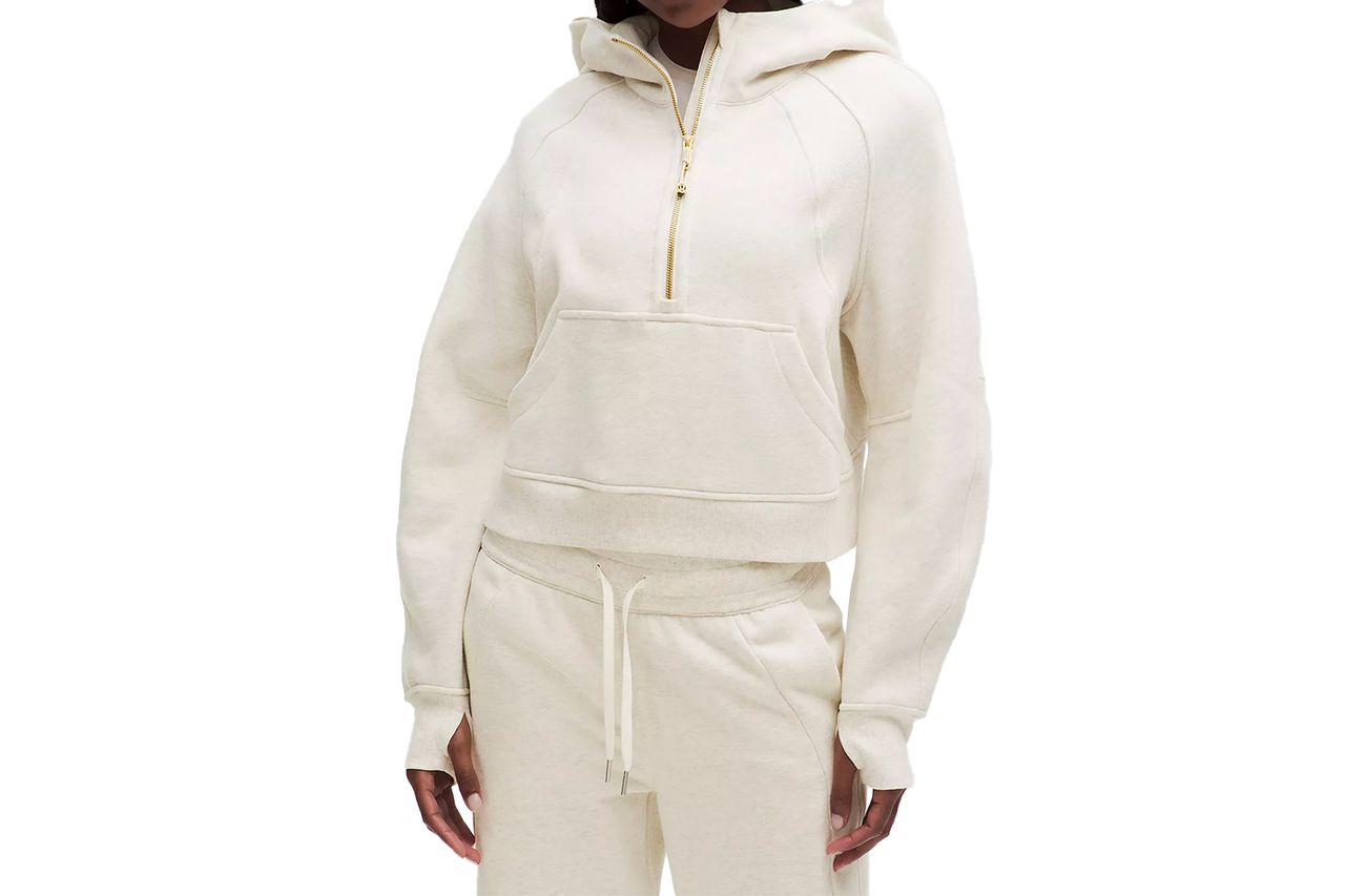 Mul <br /> lulhemon” title=”A person wearing a halfzip hoodie paired with drawstring pants” /><figcaption><i></p><p>Mul <br /> lulhemon</p><p></i></figcaption></figure><p><s>$128</s>&nbsp;<span class=