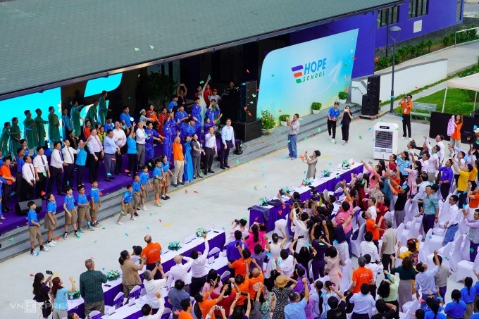 Inauguration ceremony of the new School of Hope in August 2025, in Ngu Hanh Son ward, Da Nang city. Photo: Nguyen Dong