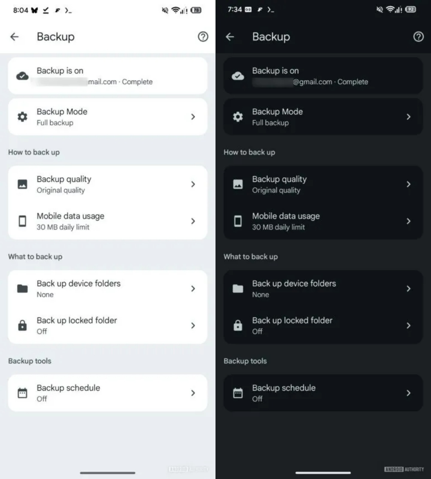 Google appears to be updating the settings menu with a Material 3 Expressive design. (Image source: Android Authority)
