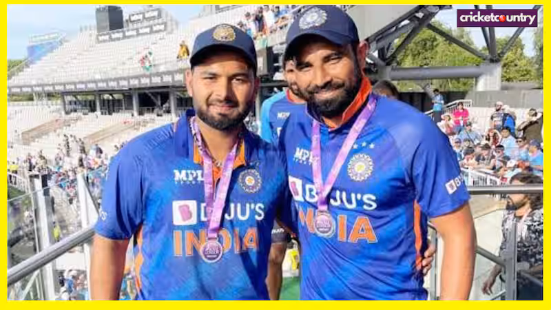 Rishabh Pant and Mohammed Shami Rishabh Pant and Mohammed Shami