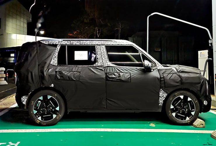 kia syros ev spied in korea