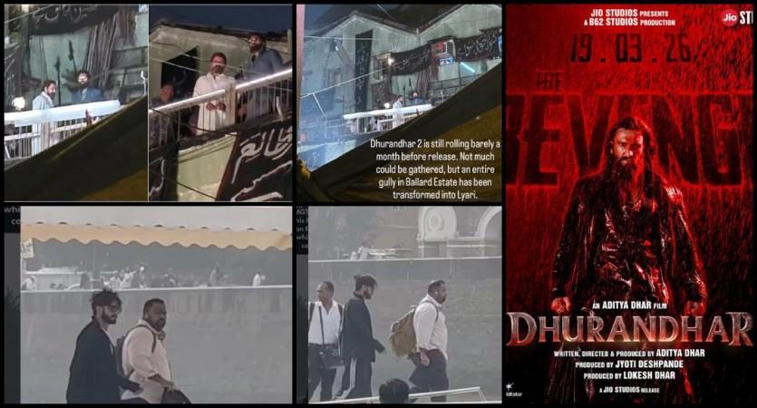 Dhurandhar: The revenge poster out: Ranveer Singh's intense first look; Akshaye Khanna's cameo, BTS videos of Ranveer, Arjun Rampal and Sanjay Dutt shooting go viral