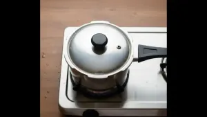 Water added to the cooker so that it is 1-2 inches above the lentils. Cooker lid closed and cooked on medium heat until 8-10 whistles, then simmered for 5 more minutes. Gas turned off and pressure released naturally.