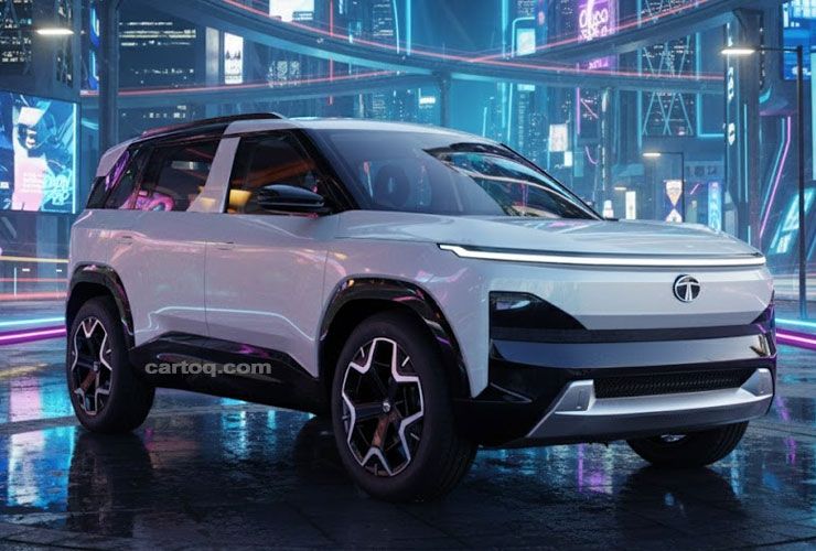 tata sierra ev render
