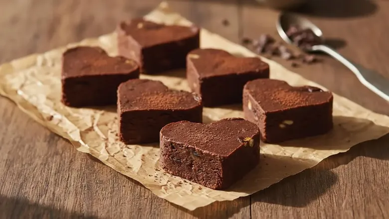 Heart Shape Chocolate Dates Burfi