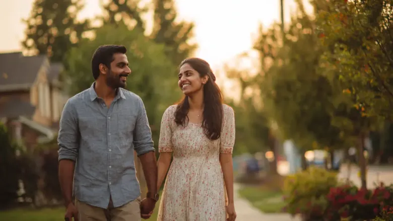 woman engages in a new relationship