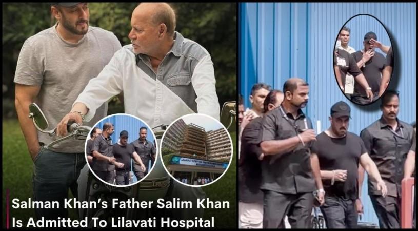 The cause of Salim Khan's hospitalisation is yet unknown; he is 90 years old. Earlier in the day, his son, Salman Khan, was papped at the hospital, exiting the premises in a basic black T-shirt and a cap, surrounded by his security personnel.