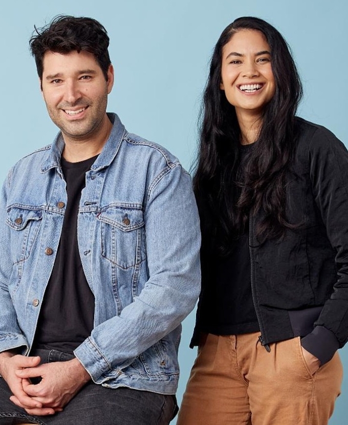 Cliff Obrecht & Melanie Perkins, co-founders of Canva. Photo courtesy of Canva