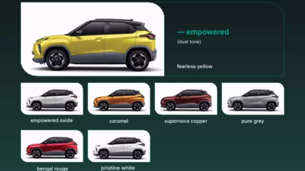 TATA Punch EV ​​​colour variants