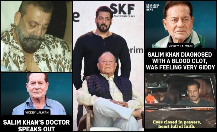 Salim Khan suffered haemorrhage; stable after surgery; Salman Khan, Sanjay Dutt and Javed Akhtar visit Lilavati Hospital