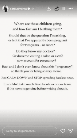 Is Sargun Mehta pregnant with her first child? Actor reacts to reports; Ravi Dubey laughs it off