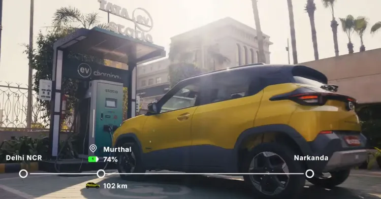 tata punch ev facelift charging